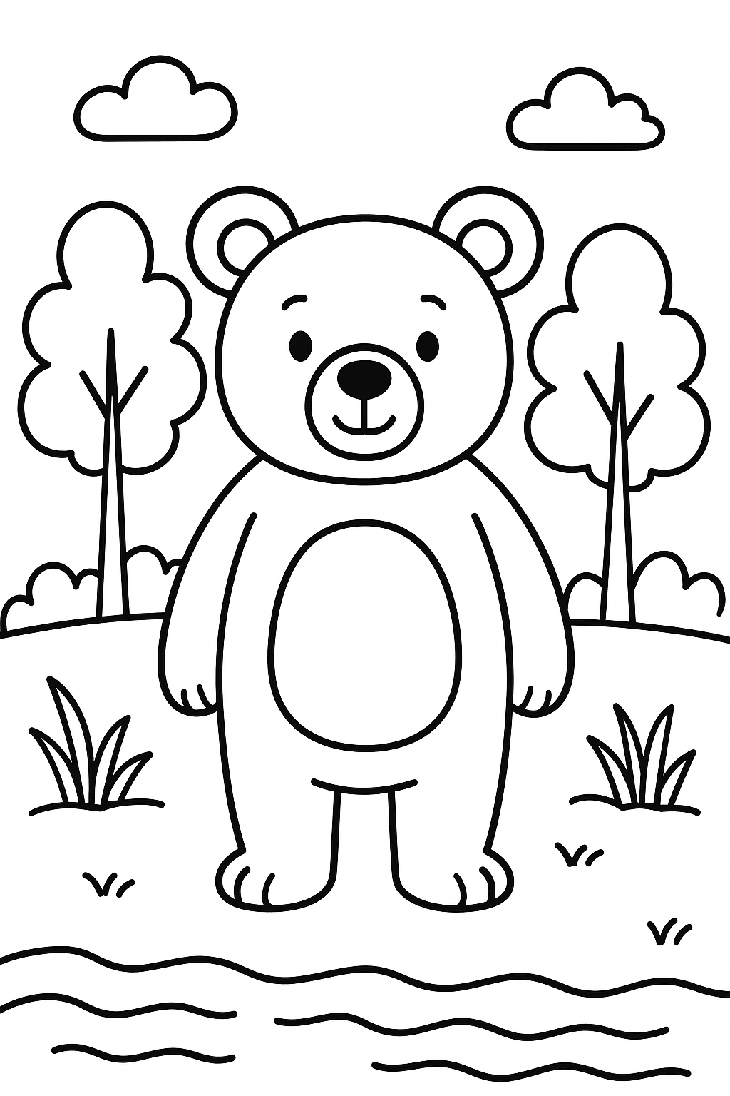Bear Coloring Page