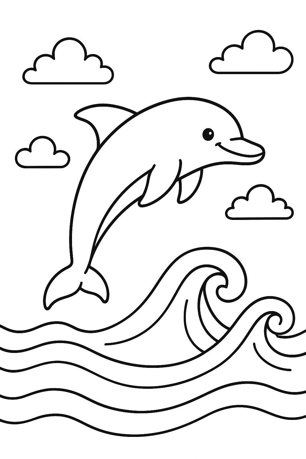 Dolphin Coloring Page