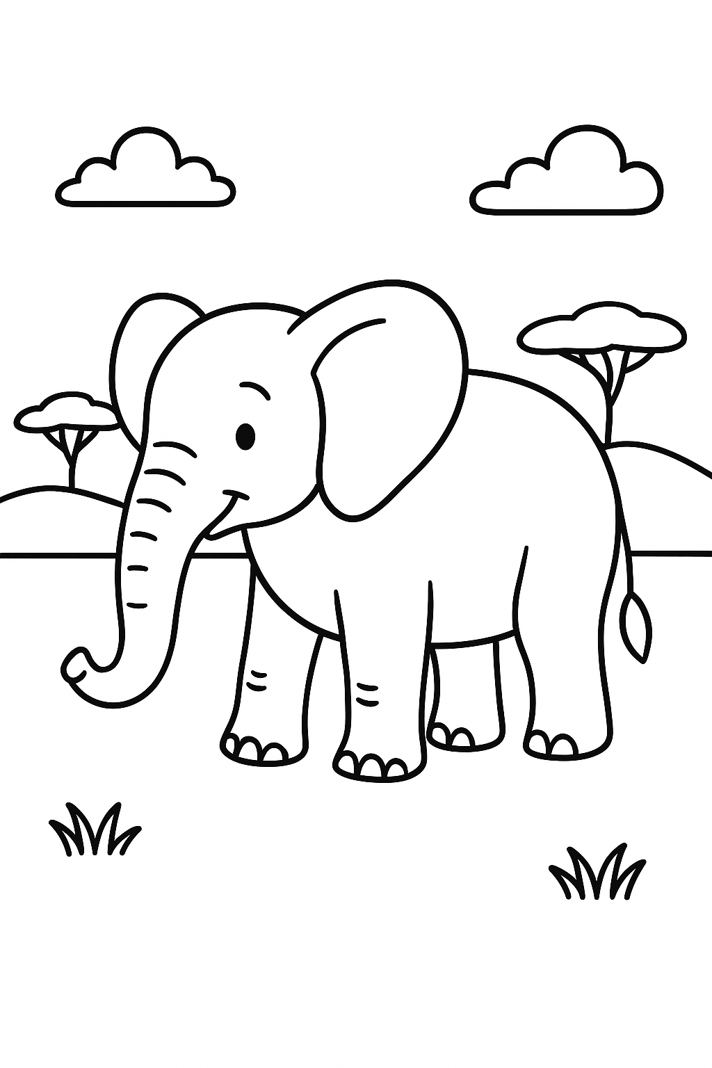 Elephant Coloring Page