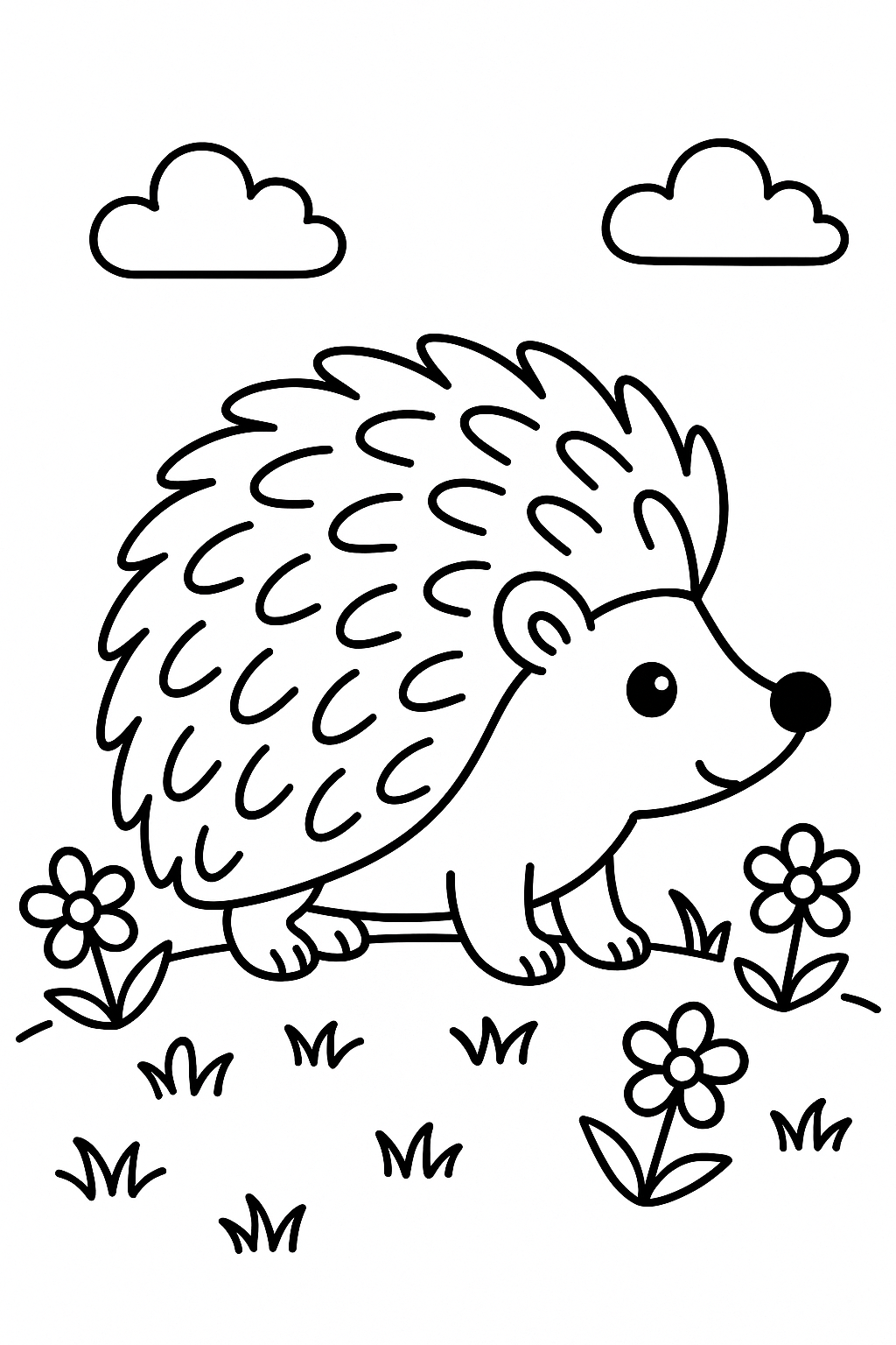 Hedgehog Coloring Page