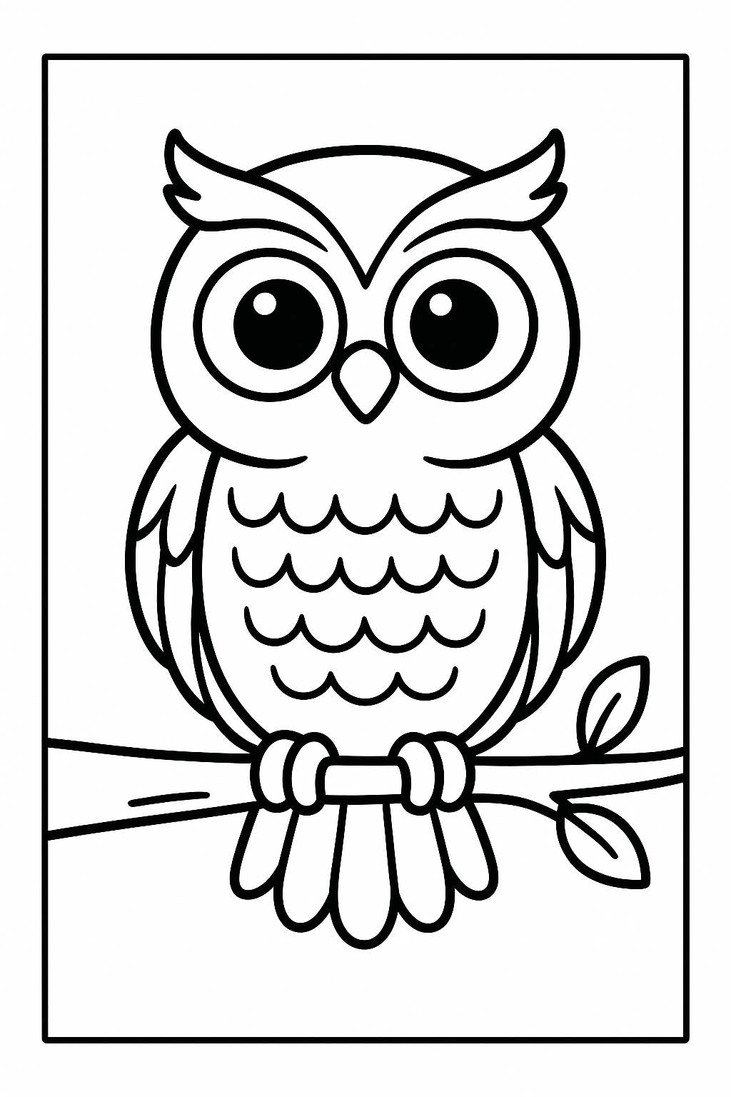 Owl Coloring Page