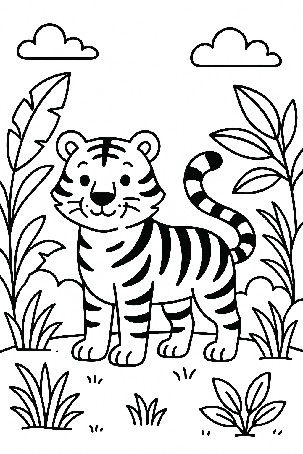 Tiger Coloring Page