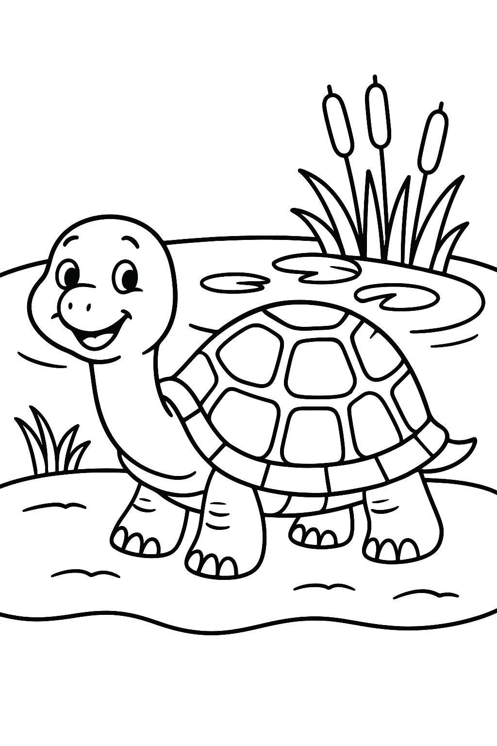 Turtle Coloring Page