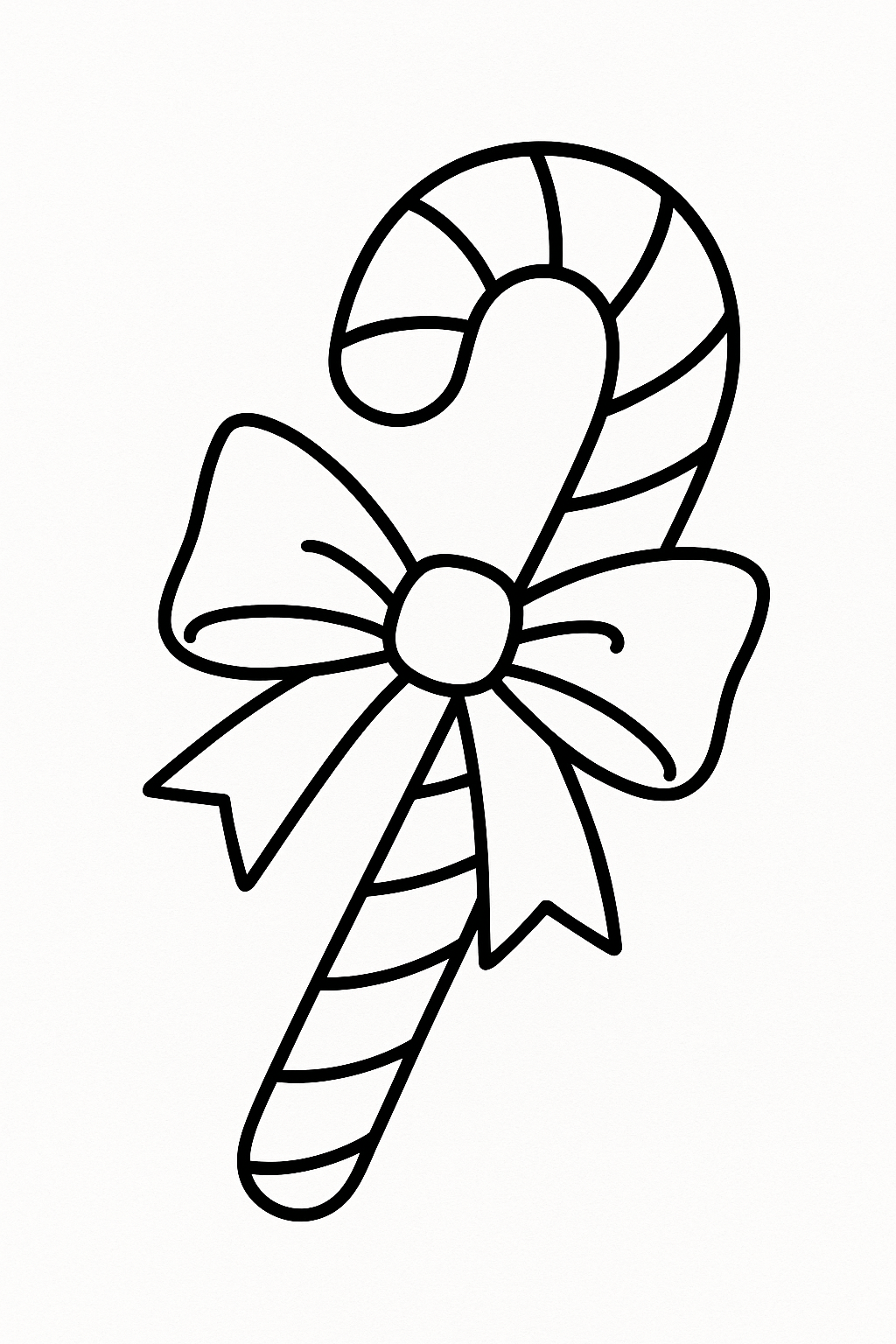 Candy Cane Coloring Page