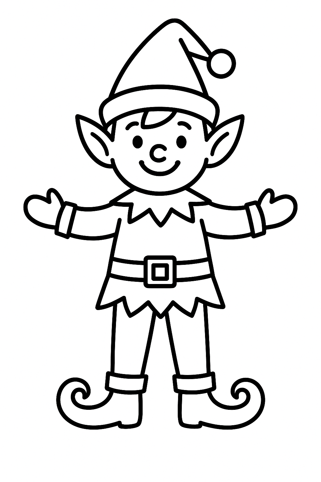 Elf Coloring Page