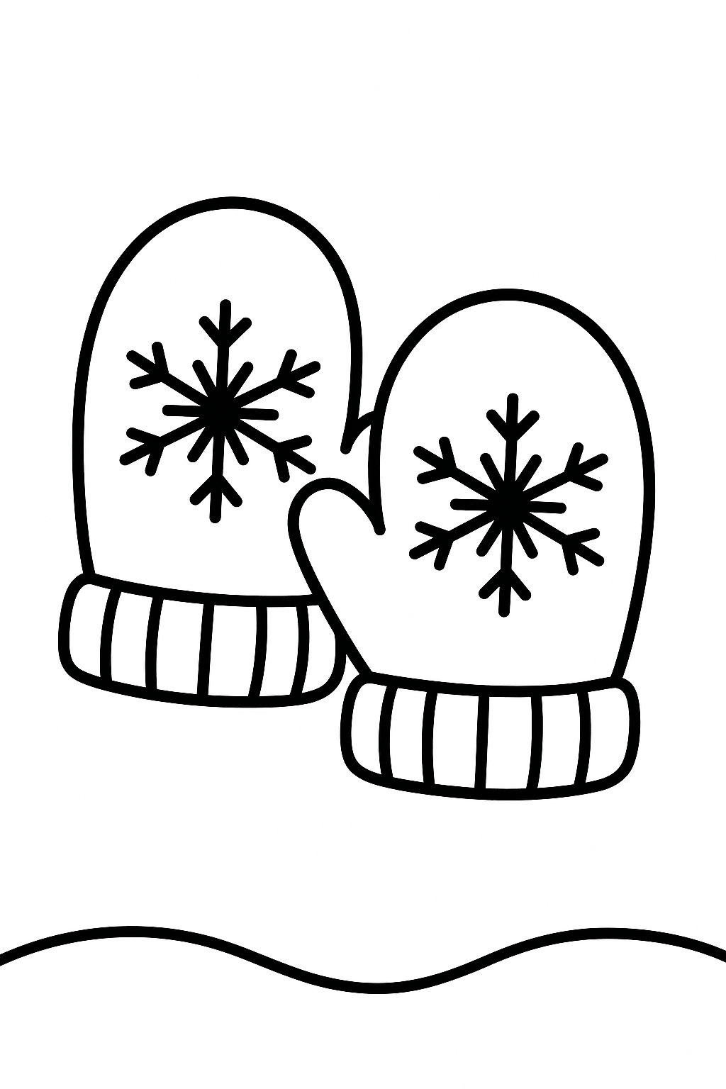 Mitten Coloring Page