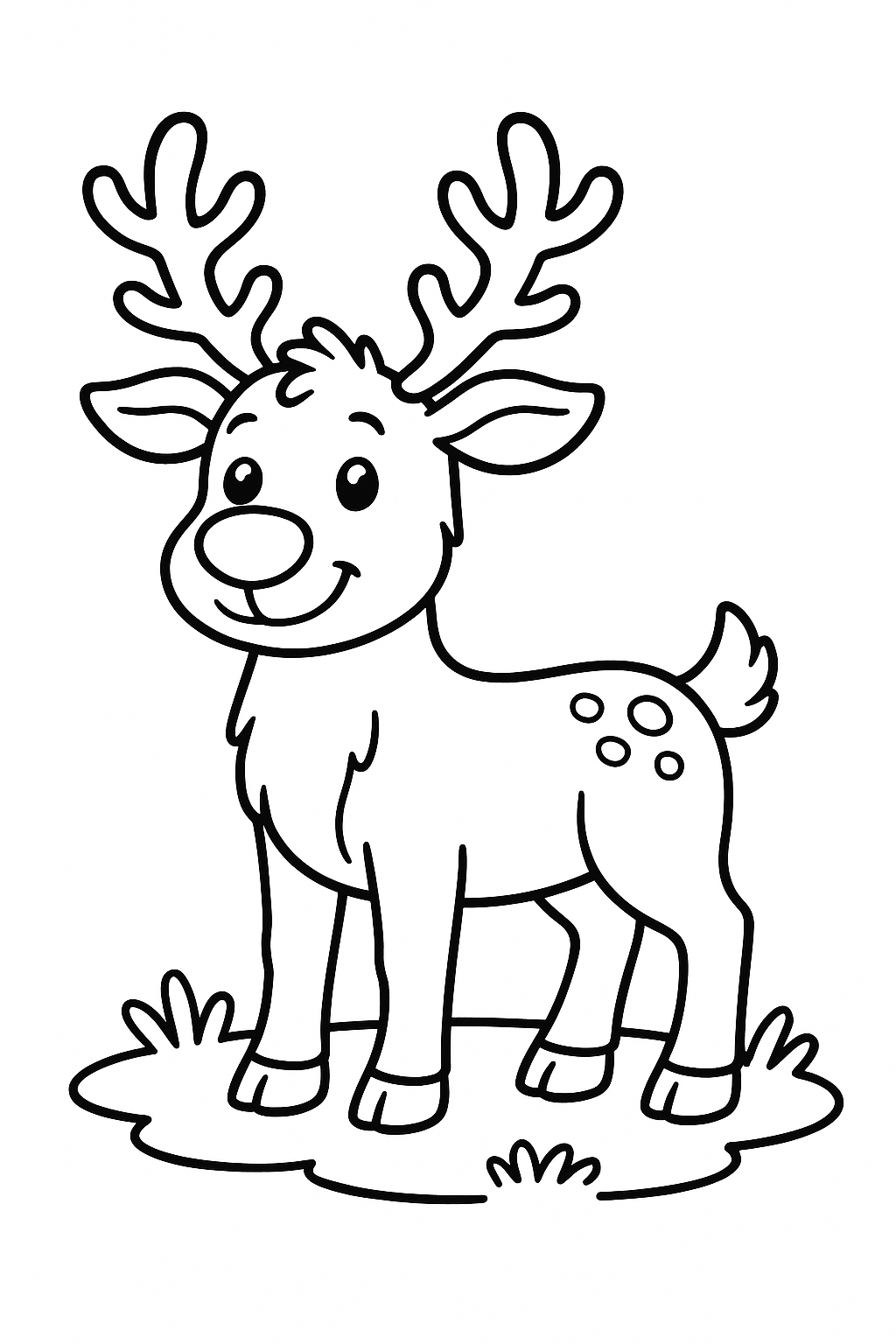 Reindeer Coloring Page