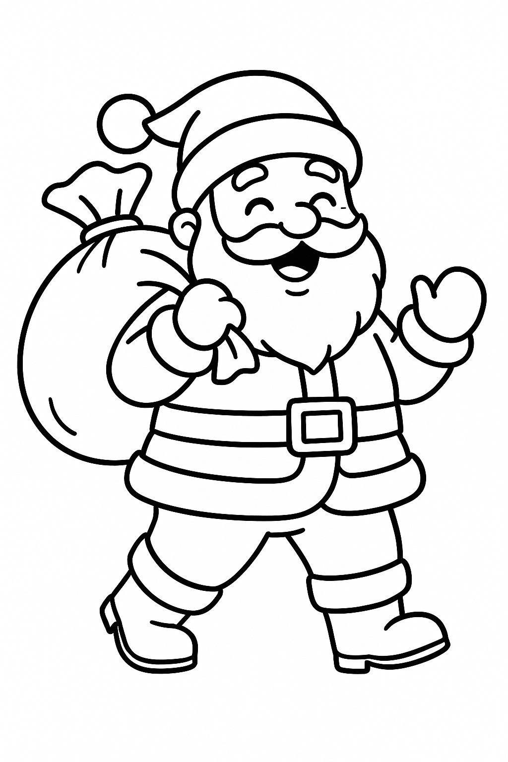 Santa Coloring Page