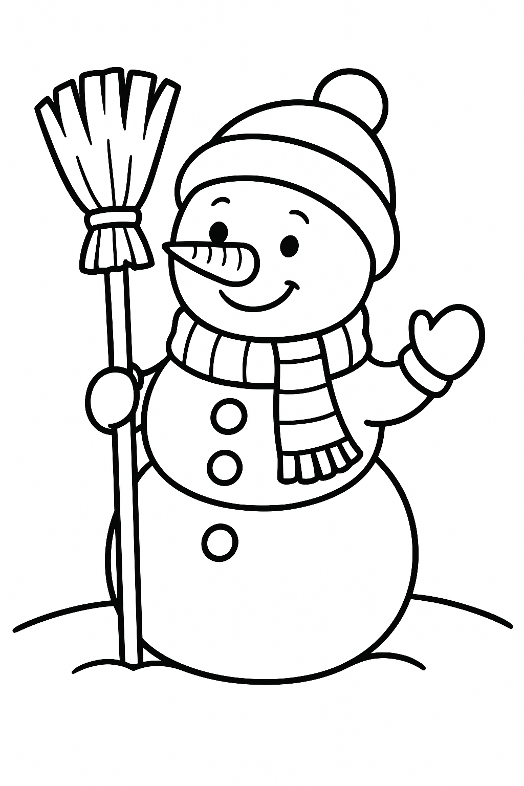 Snowman Coloring Page