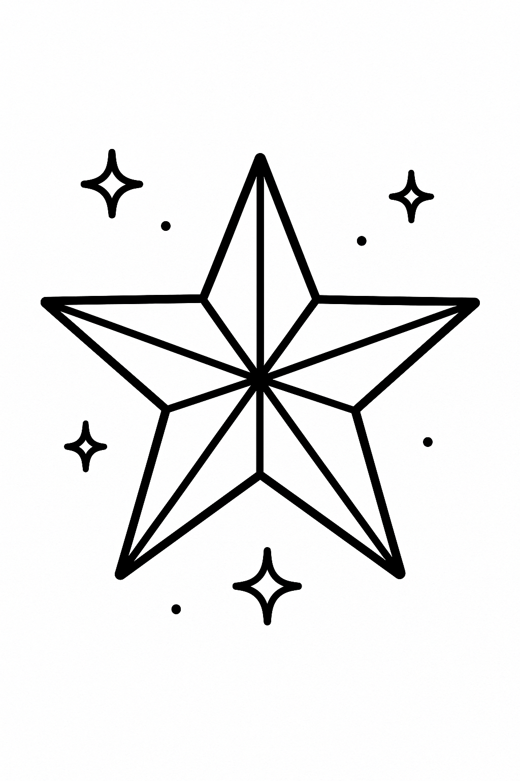 Christmas Star Coloring Page