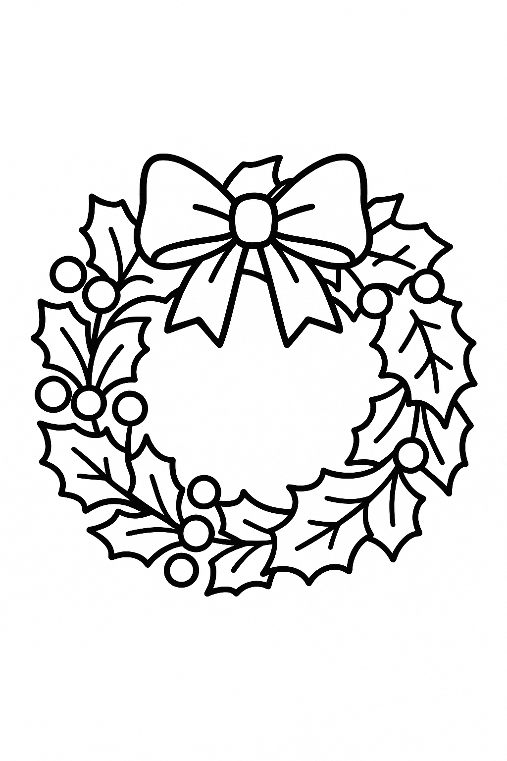 Wreath Coloring Page