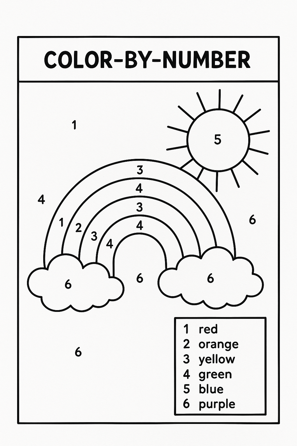 Color by Number Pages