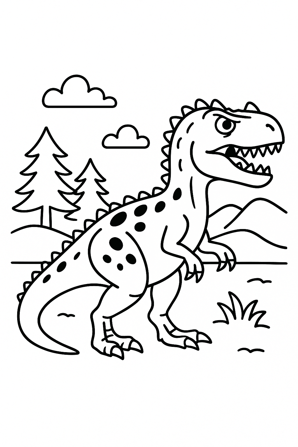 Allosaurus Coloring Page