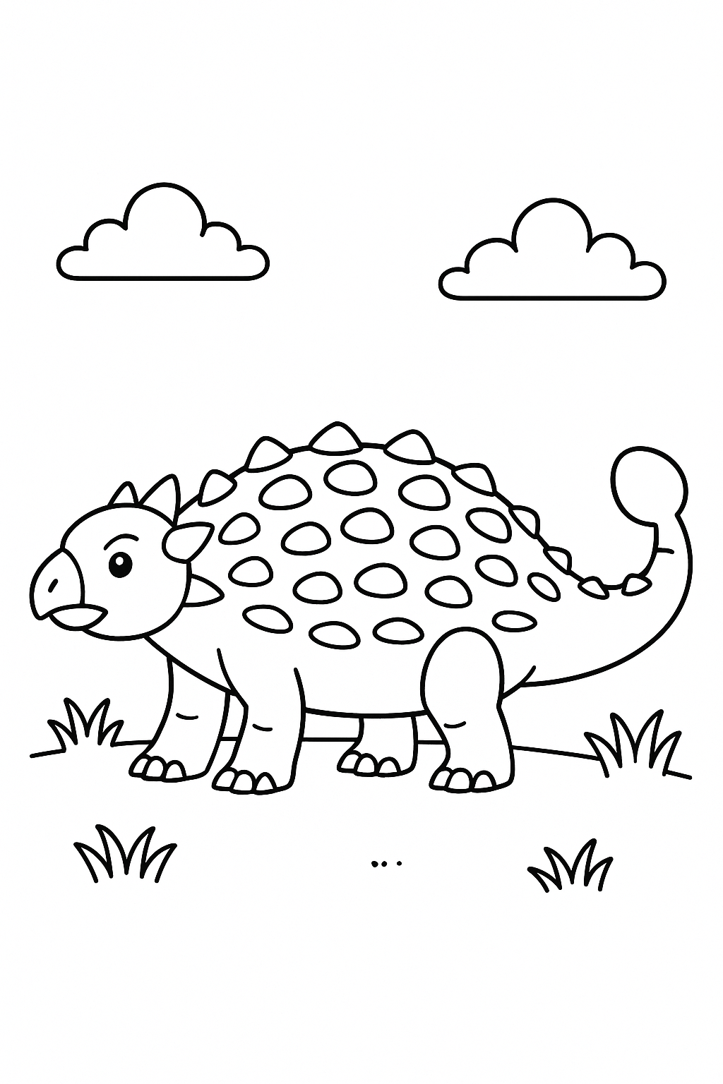 Ankylosaurus Coloring Page