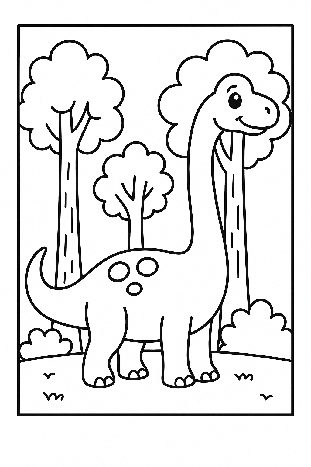 Brachiosaurus Coloring Page