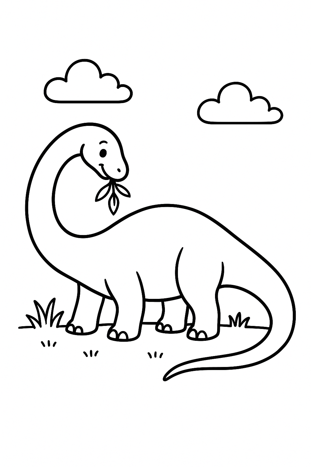 Brontosaurus Coloring Page