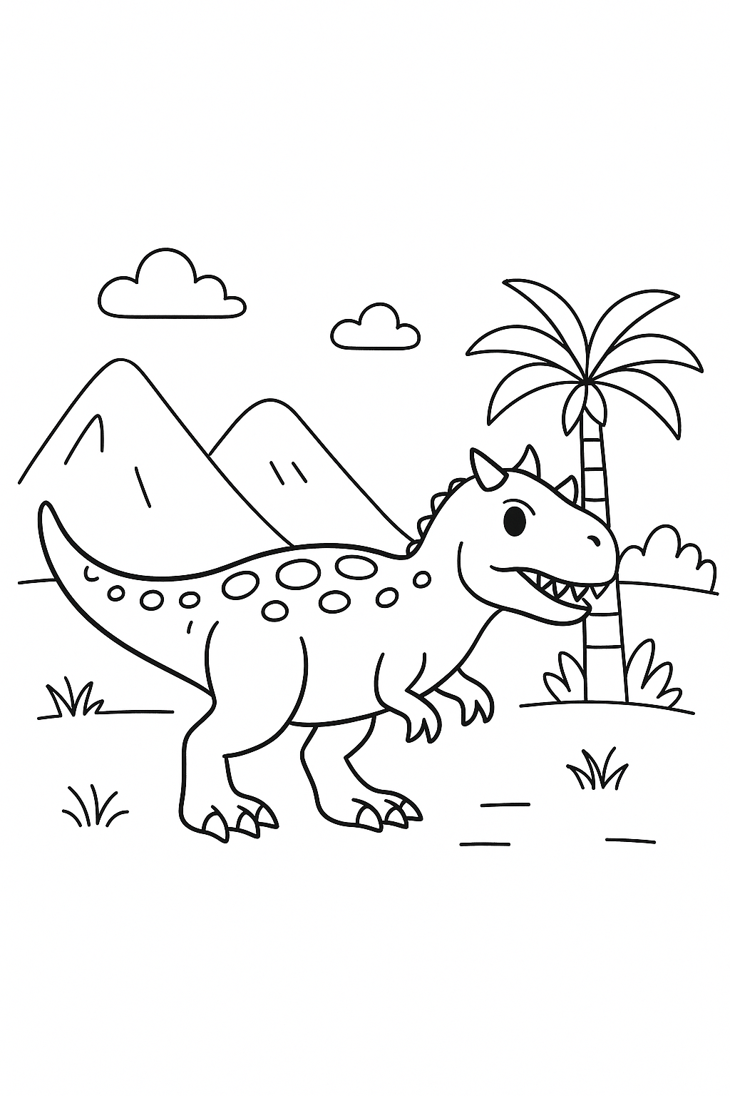 Carnotaurus Coloring Page