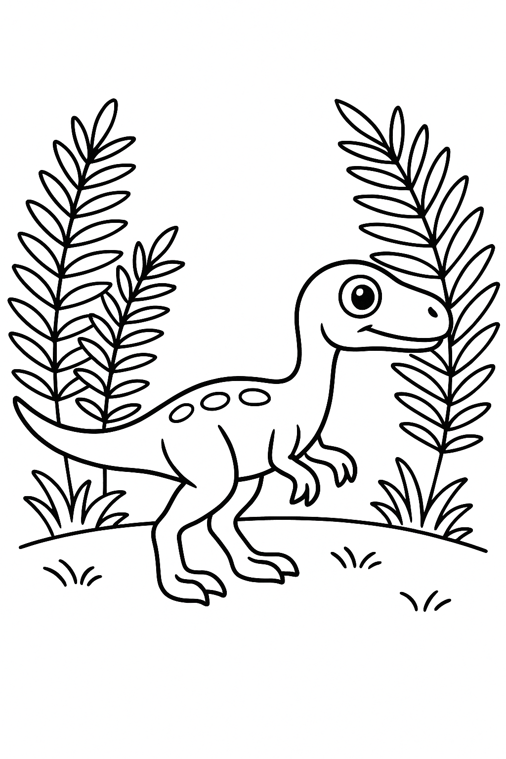Compsognathus Coloring Page