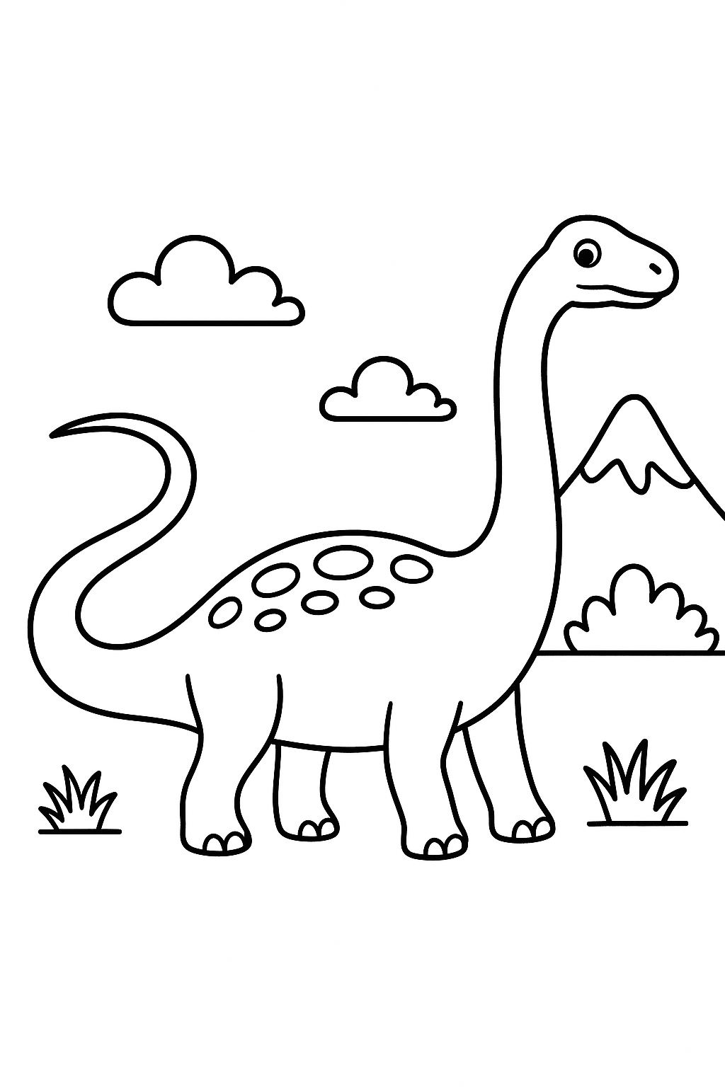 Diplodocus Coloring Page