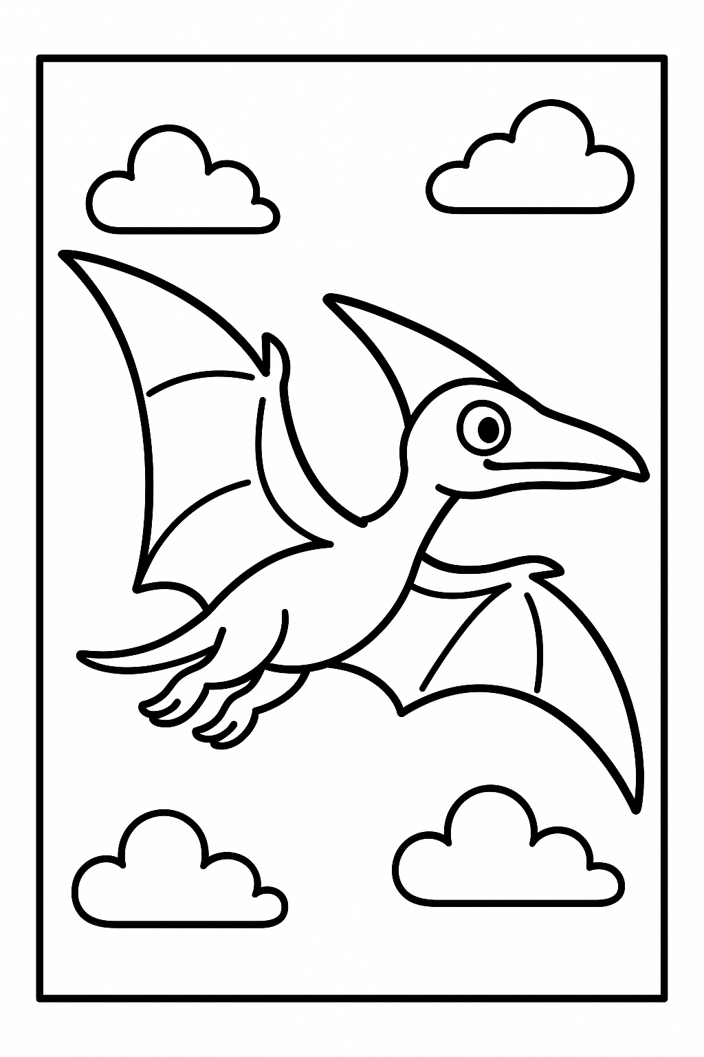 Pterodactyl Coloring Page