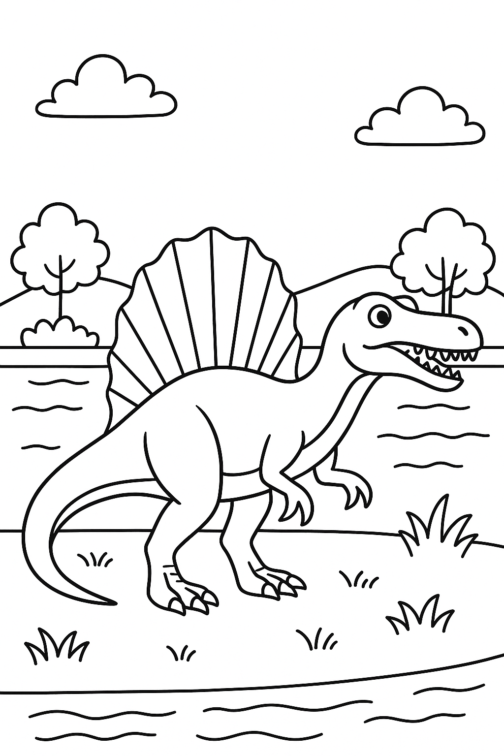 Spinosaurus Coloring Page