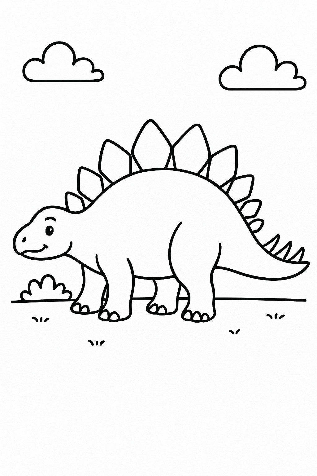 Stegosaurus Coloring Page