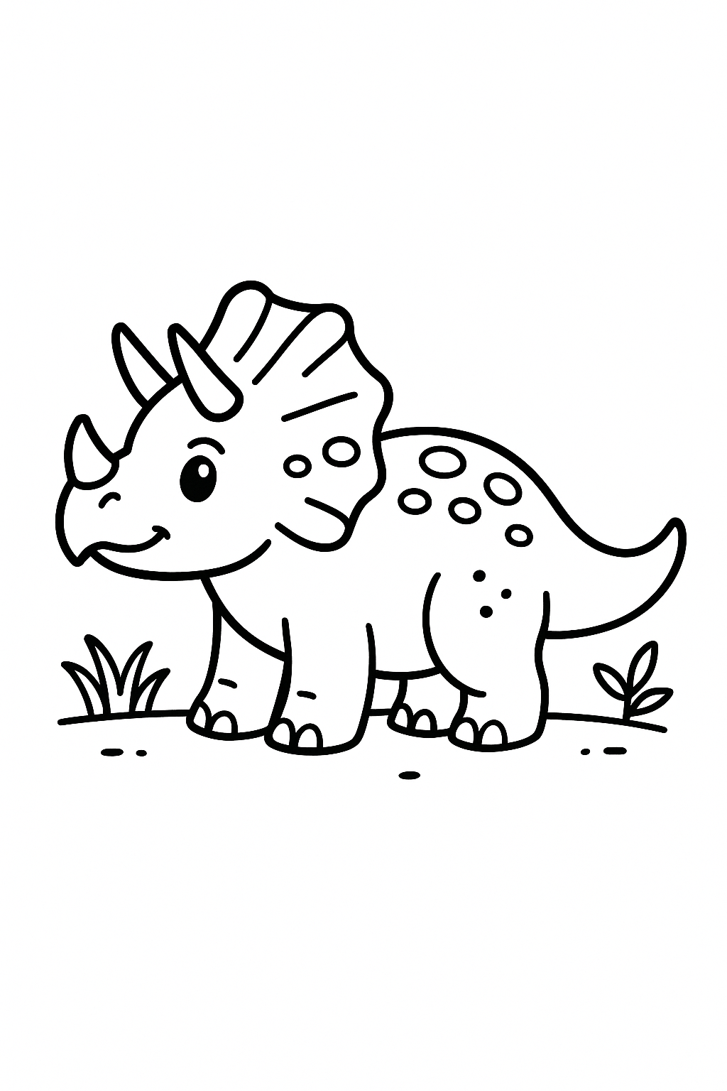 Triceratops Coloring Page