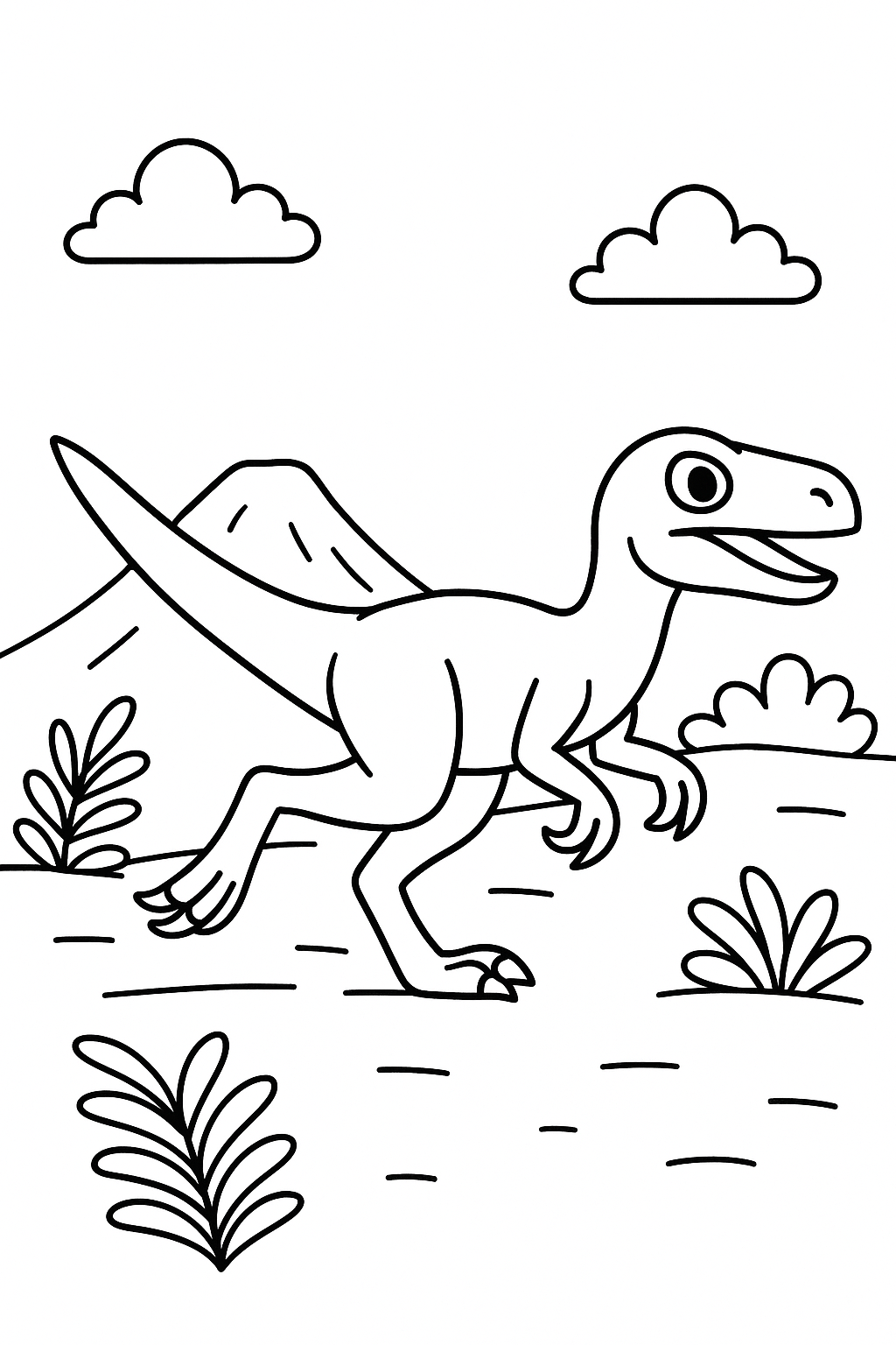 Velociraptor Coloring Page