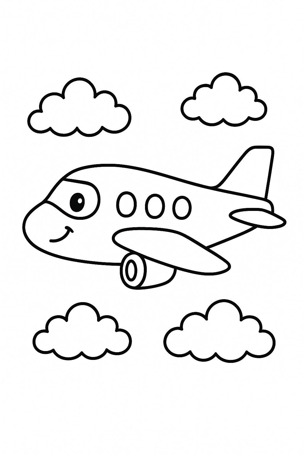 Airplane Coloring Page