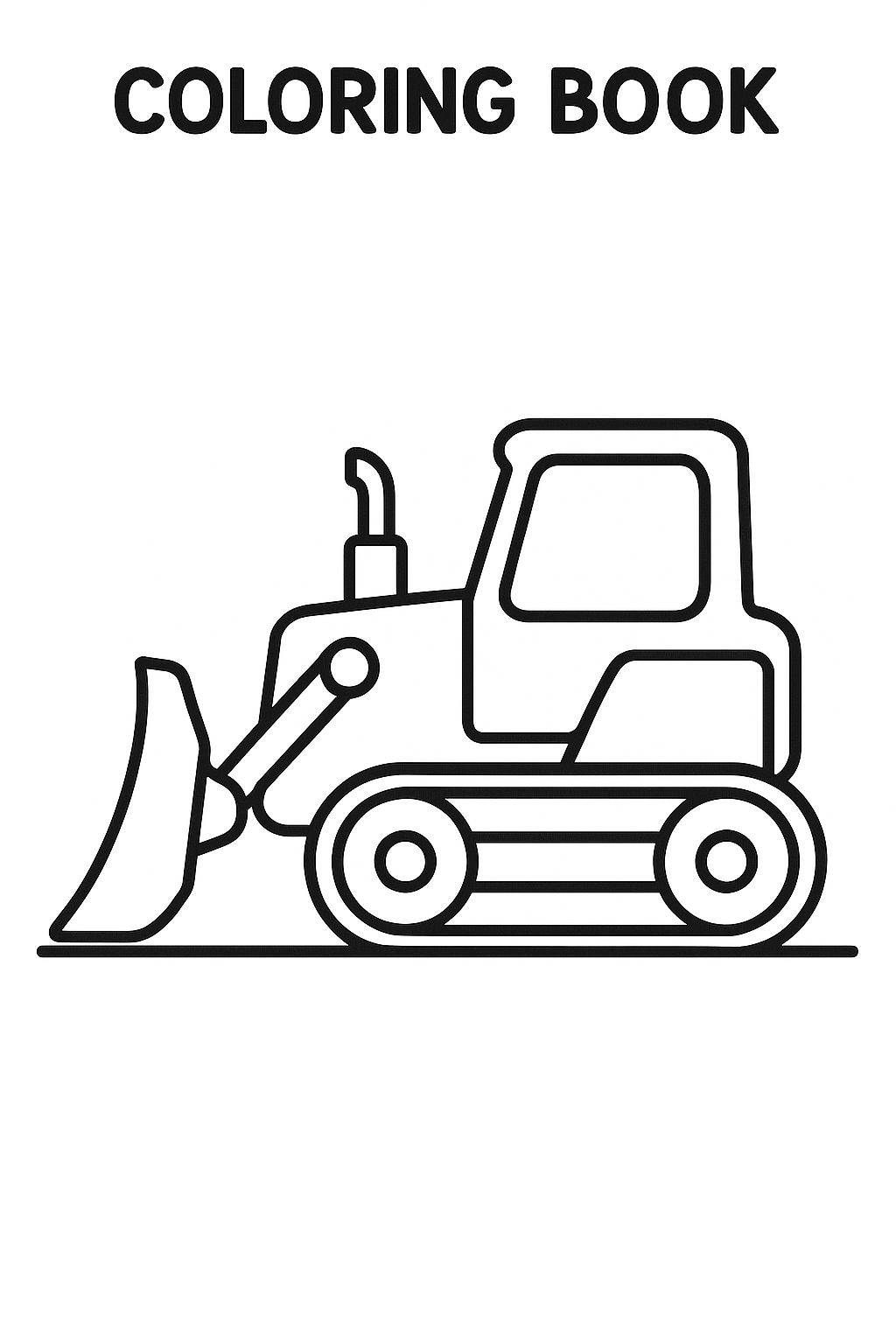 Bulldozer Coloring Page