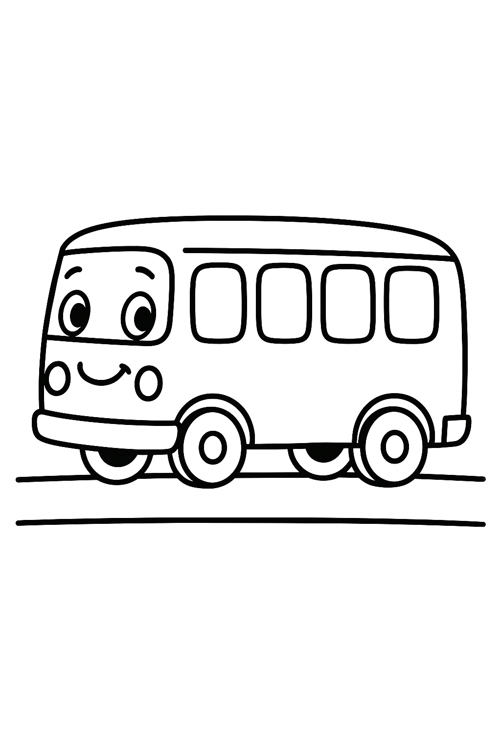 Bus Coloring Page