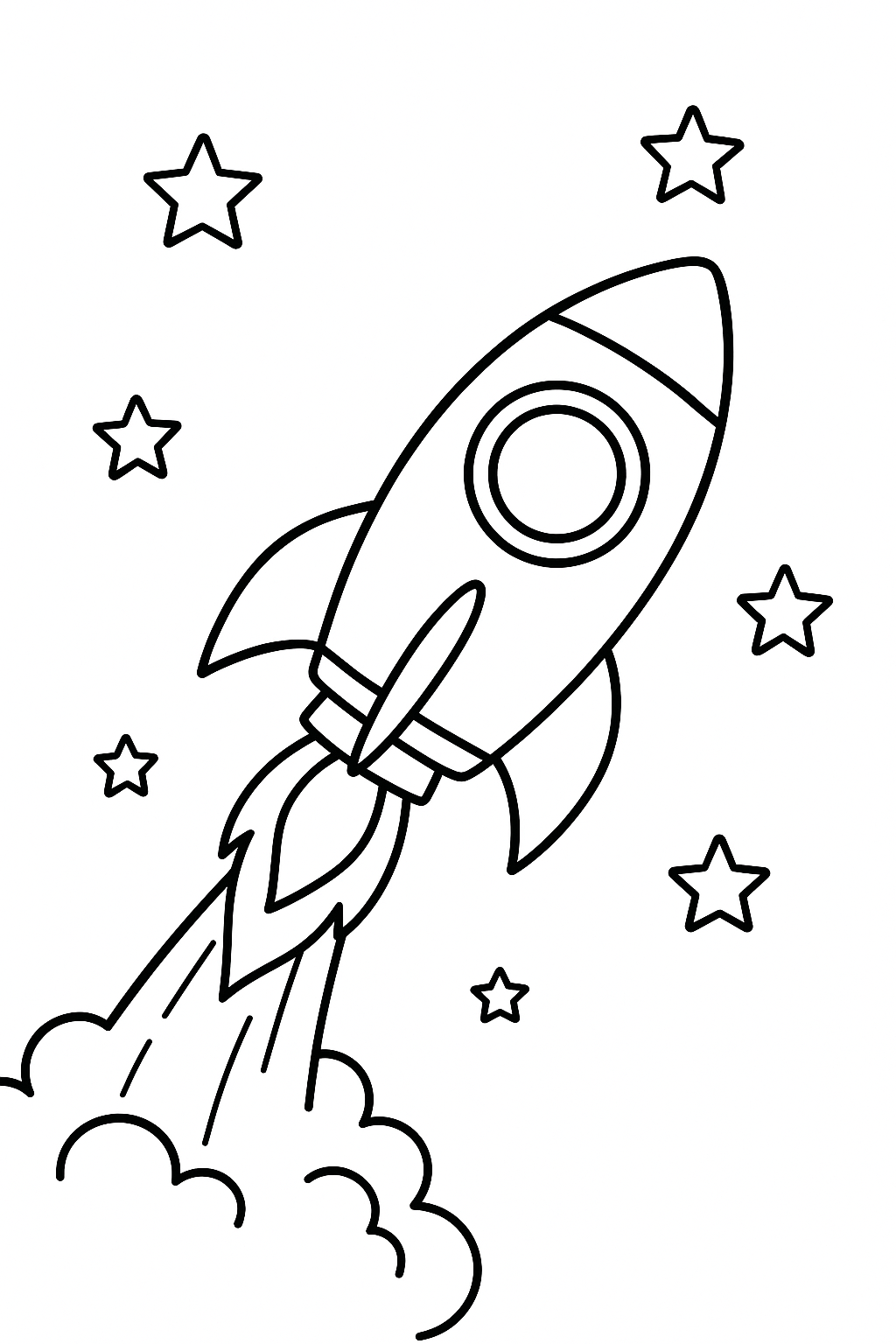 Rocket Coloring Page