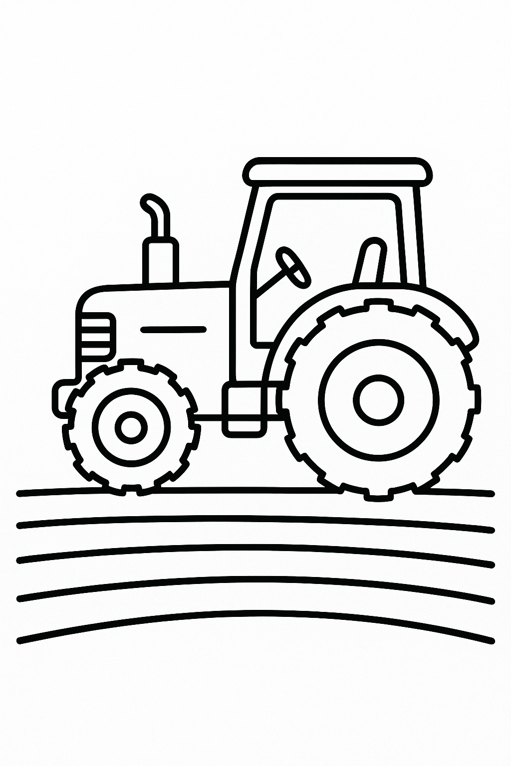 Tractor Coloring Page